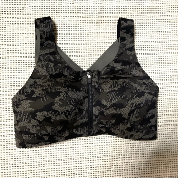 Lululemon Enlite Bra Camo Zip Front High Support Sports Bra Front Zip - Picture 12 of 12